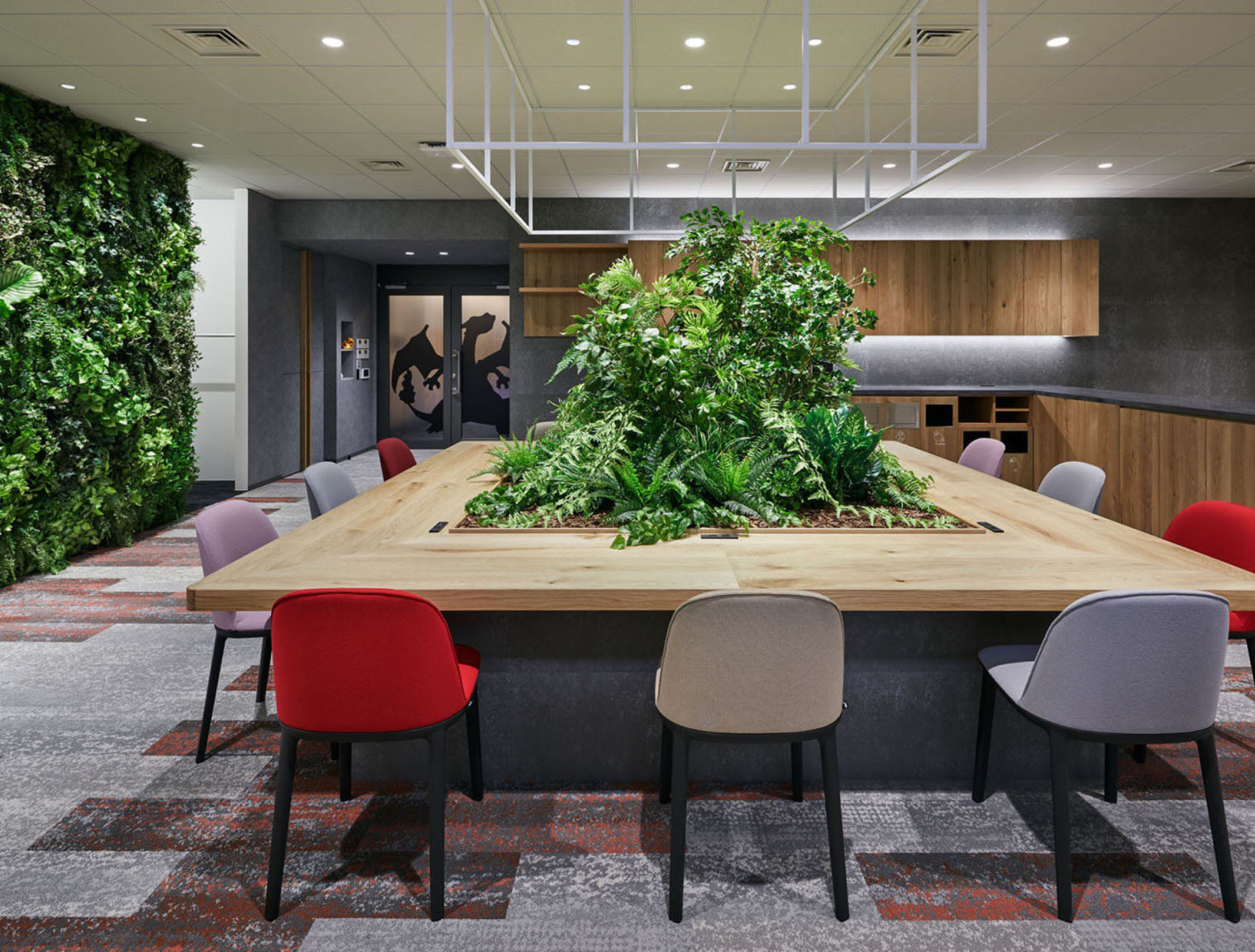 Thiết kế văn phòng phong cách Biophilic -Game Freak's Office Tokyo